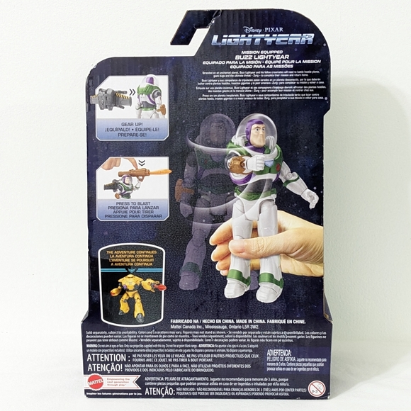 Disney Pixar Lightyear Mission Equipped Buzz Lightyear 5 Inch Action Figure, NEW - Picture 2 of 5